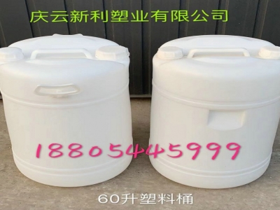 60升塑料桶带提手60L塑料桶洗化桶助洗剂包装桶.