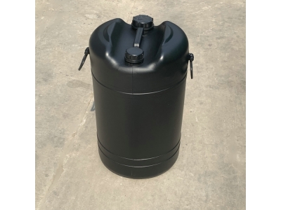 黑色60升塑料桶双口60L塑料桶60公斤闭口桶.
